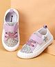 Cute Walk by Babyhug Slip-On Star Glitter Patch Casual Shoes - Purple