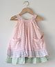Love the World Today Cotton Woven Sleeveless Checkered Dress - Multi Colour
