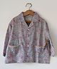 Love the World Today Cotton Woven Full Sleeves Floral & Butterfly Printed Shirt - Blue