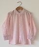Love the World Today Cotton Woven Shirt Full Sleeves Geometric Printed Mandarin Collar Light Pink 12-24 Months