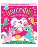 Easy Peely  Unicorns: Peel, Stick and Play Reusable Sticker Activity Book for Kids, 100% Reusable and Washable Play Pieces, Ages-3 To 6 Years
