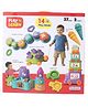 TOYMATE Play N Learn 14-in-1 Educational Toy Gift Set for Kids 2+ Years | 37-Piece Learning & Activity Kit with Shape Sorter, Alphabet Train & Pull-Along Turtle - Multicolor