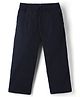 Primo Gino Woven Full Length Solid Corduroy Pull On Trouser - Navy Blue