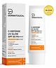 Dermatouch C-DEFENSE SPF 50 PA++++ Fluid Sunscreen  Lightweight Daily Sunscreen for Premature Aging & Sunburn / Suitable for All Skin Types | 80ml