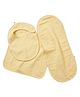 Tidy Sleep Newborn Essentials,Bib, Burp Cloth,and Face Napkin,100% Cotton gauze Fabric