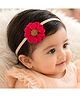 Little Tresses Floral Applique Detailed Headband - Dark Peach