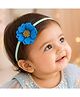 Little Tresses Floral Applique Detailed Headband - Light Blue