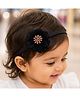 Little Tresses Floral Applique Detailed Headband - Black