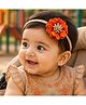 Little Tresses Floral Applique Detailed Headband - Orange
