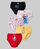 Disney by Bodycare Knitted Panties With Disney Frozen Graphic & Bow Applique Pack of 5 - White, Black & Red