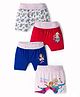 Disney By Bodycare Knitted Shorts With Disney Frozen Graphic & Polka Dot Print Pack Of 4 - White, Red & Blue