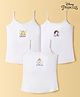 Disney By Bodycare Knit Sleeveless Slips with Disney Princess Print Pack of 3 - White