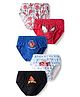 Marvel by Bodycare Knitted Briefs With Spider Man Graphic Pack Of 5 - Black, Red & Grey