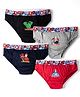 Marvel by Bodycare Knitted Briefs With Marvel Avengers Graphic Pack Of 4 - Black, Red & Grey