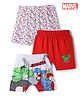 Marvel by Bodycare Knitted Trunks With Avenger Graphic Pack of 3 - White & Red