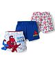 Marvel by Bodycare Knit Trunks with Spider man Print Pack of 3 - White & Blue