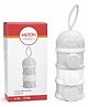 Milton Baby 3 Layer Milk Powder Container Formula Dispenser for Milk Powder, Snacks, Fruits Grey