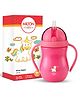 Milton baby Flexible Straw Sipper Bottle | 360° Drinking with No-Spill Weighted Straw | BPA-Free, Food-Grade | Microwave & Sterilizer Safe I Sipper water bottle for kids 9+ Month, 270 ml, Pink