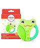 Milton baby Frog Water Filled Teether I ISI Certified I BPA Free-Food Grade Material I Filled with 100% Purified Water I Easy Grip I 2-in-1 Hard cum Soft Surface For Gum Massage I 4+ Month I Green