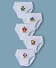 Bodycare Knitted Briefs With Warner Bros Justice League Print Pack of 5 - White