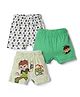 Bodycare Knitted Trunk With Ben 10 Graphic Pack of 3 - Green & Light Green