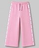 Babyhug 100% Cotton Looper Knit Full Length Star Printed Lounge Pant With Tape Detailing - Pink