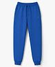 Pine Active Cotton Knit Full Length Solid Coloured Track Pant - Royal Blue