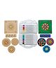 Crackles DIY Mandala Art Kit with 5 MDF Cutouts & 12 Acrylic Color PensArt Board, Tea Coasters, Bookmark & Fridge MagnetDIY Craft Kit, Creative Activity & Gift for Kids & Adults
