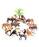 Crackles Jumbo Wild Animals Toys for Kids  12 Pc Big Size Jungle Safari & Zoo Animals Set | Large Realistic Animal Figurines | Educational Animal Toys for Learning, School Projects & Play Age 3+