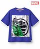 Pine Kids Marvel 100% Cotton Single Jersey Knit T-Shirts with Half Sleeves and Hulk Reversible Sequins - Purple