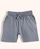 Orange Sugar 100% Cotton Knit Solid Shorts - Grey