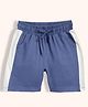 Orange Sugar 100% Cotton Knit Colour Blocked Shorts - Indigo Blue