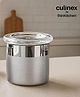 Culinex by thinKitchen 18/8 Stainless Steel Airtight Storage Container with Acrylic Lid, 120ml (6x5cm) | Dual Finish Spice, Herb & Kitchen Canister | Space-Saving Dabba by thinKitchen
