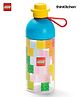 LEGO Transparent Kids Drinking Water Bottle 500ml with Twist Cap Lid & Carry Loop | BPA Free School Bottle for Boys & Girls | Leak Resistant Reusable  Hydration Bottle with Lego Iconic Graphics