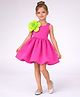 ZIP ZAP ZOOP Knit Sleeveless Floral Applique Detailed Dress - Pink