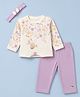 Orange Bubbles) Top and Bottomwear Full Sleeves Female PURPLE XL (18-24m)