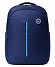 Pearlbags 18 Inches Premium Polyester Water Resistant Solid Laptop Backpack-Navy Blue