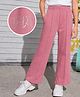 PURPLE UNITED KIDS Cotton Woven Solid Wide Leg Trousers - Pink
