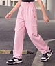 PURPLE UNITED KIDS Cotton Woven Solid Cargo Style Pajamas - Pink