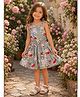 Qvink Woven Sleeveless Floral Printed Dress - Grey