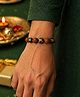 Digital Dress Room Rudraksha Om Swastik Beaded Bracelet Rakhi For Bhai Bhaiya Bro Sacred Thread Gift Stylish