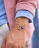 Digital Dress Room S Alphabet Initial Name Rakhi Bracelet American Diamond Evil Eye Gold Gift for Bhai Bhaiya Bro