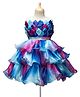 Enfance Cotton Silk Knit Sleeveless Layered Party Dress With Embellishment - Lavender