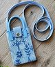 Radhya accessories Floral Designed Sling Bag - Blue