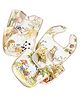 Little Boo Baby Bibs 6 Layer Organic Cotton| Waterproof, Muslin Cloth Apron for Newborns & Toddlers, Soft WashableDigital Print Feeding Napkin, for Boys & Girls pack of 3