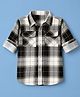 Ruff Poplin Corduroy Woven Full Sleeves Buffalo Checks Shirt - Dark Green