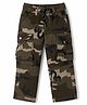 Ruff Twill Woven Full Length Camouflage Printed Cargo - Olive Green