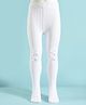 Cute Walk By Babyhug Anti-Bacterial Full Length Tights With Bow Applique - White