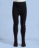 CuteWalk By Babyhug Non Terry Knit Anti-Bacterial Full Length Tights With Bow Applique - Black
