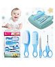 Majestique Baby Grooming Set,  Brush, Comb, Clipper, File & Baby Towel - BLUE